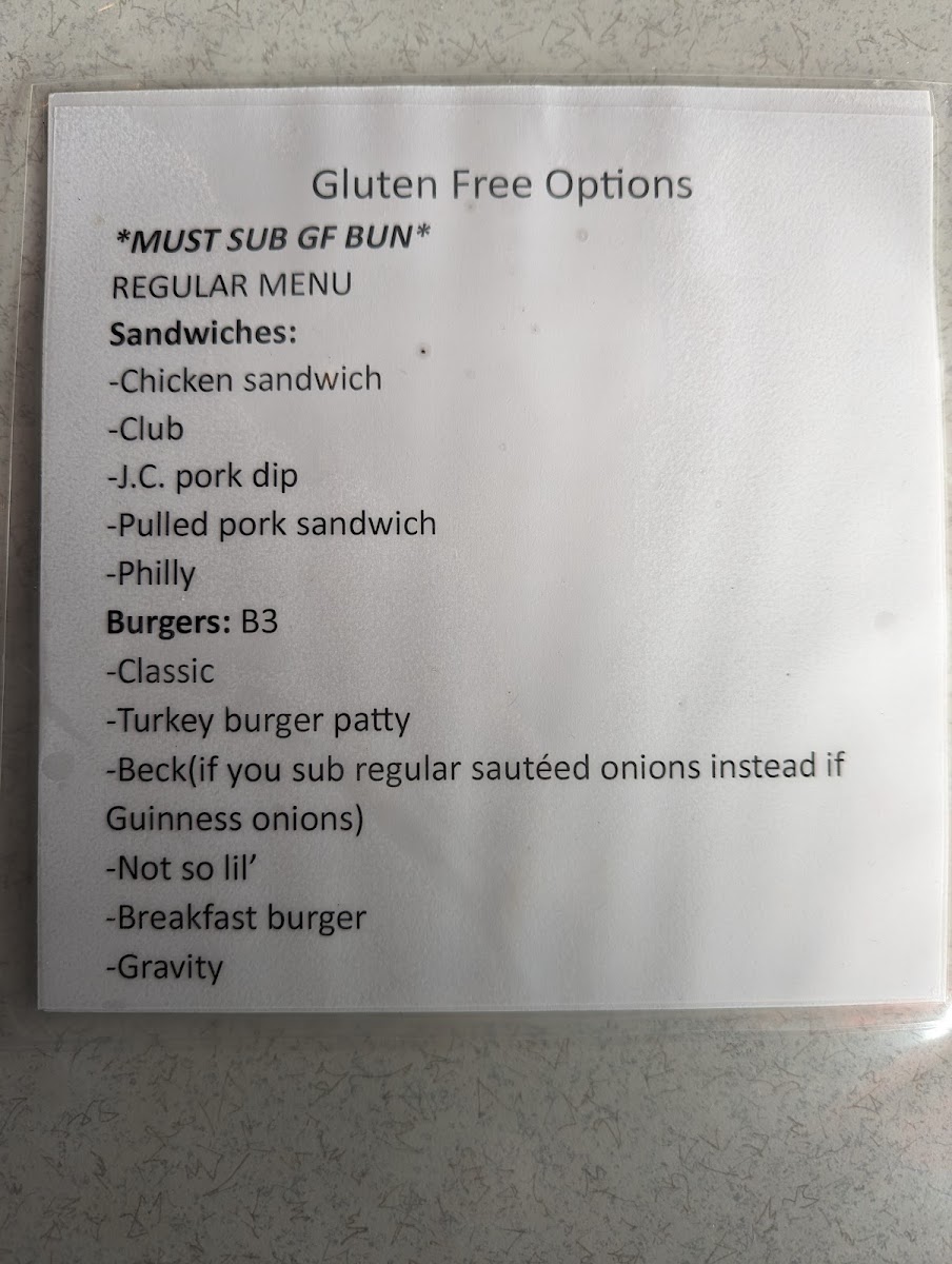 Gluten-Free at Mid City Grill