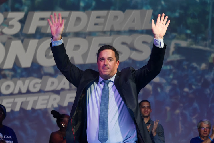 John Steenhuisen re-elected DA Federal Leader at the 2023 DA Federal Congress at the Gallagher Conference Centre in Midrand Johannesburg.