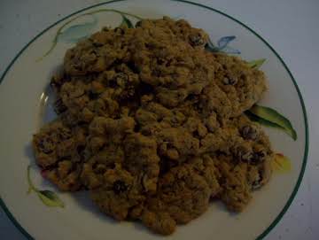 Peanut Butter & Chocolate Oatmeal Cookies