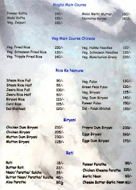 Sayaba's Chulha Chauka menu 3