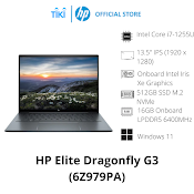 Laptop Hp Elite Dragonfly G3 6Z979Pa (Intel Core I7 - 1255U | 16Gb | 512Gb | Intel Iris Xe | 13.5 Inch Wuxga+ | Cảm Ứng | Win 11 Pro | Xanh) - Hàng Chính Hãng