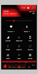 CM12/CM12.1 Theme - Future Red screenshot 2