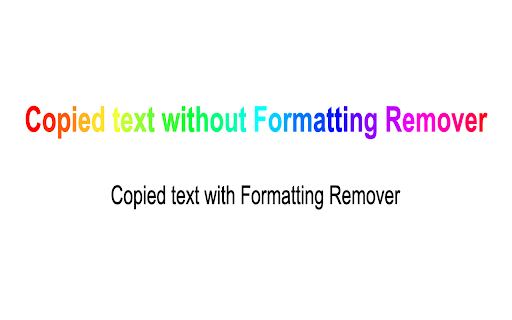 Formatting Remover