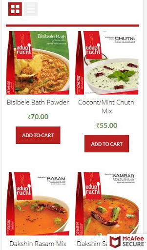 Screenshot South India Bazaar