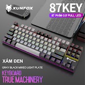 Bàn Phím Cơ Gaming Full Led Giá Rẻ K80 Led Rgb Tkl 87 Phím Chơi Game Văn Phòng Có Dây Siêu Đẹp