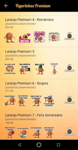 Figurinhas Laranjo para WhatsApp - WAStickerapps 3.7 screenshots 2