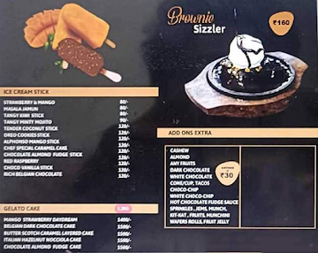 Creamery Hut menu 