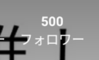 フォロワー500人いったあああああああ！！