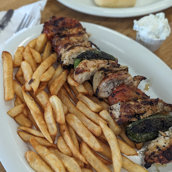 Chicken souvlaki HUGE