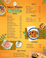 Silver Platter menu 1