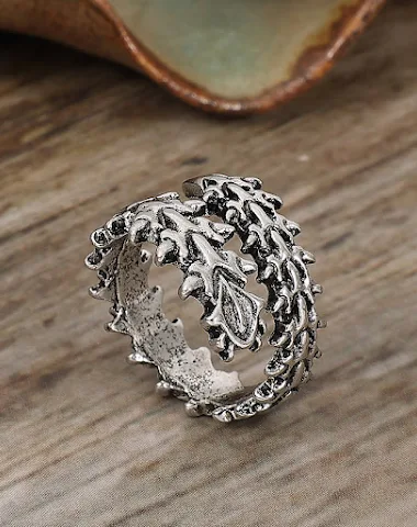 Retro geometrische ring van legerin - 3