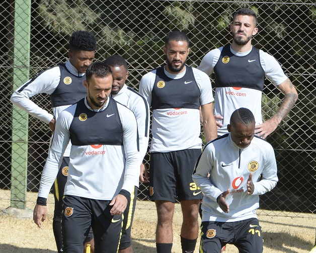 Kaizer Chiefs players go through their paces in a training session at their headquarters in Naturena. File photo