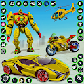 Icon Helicopter Robot Car Game 3d