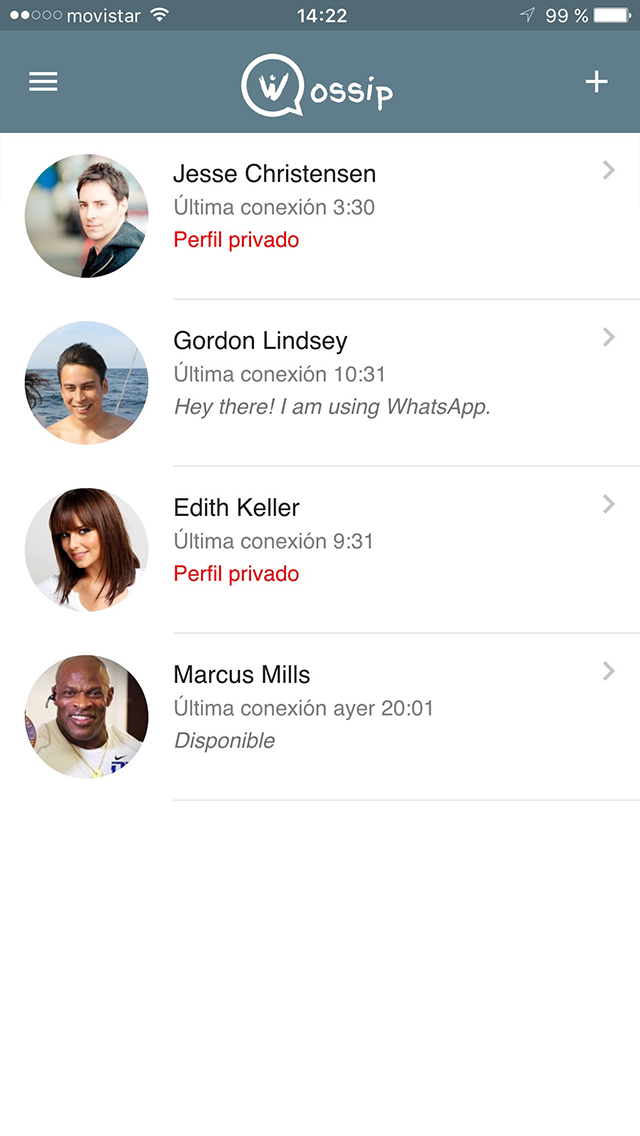 Android application Wossip - WhatsApp Monitoring screenshort