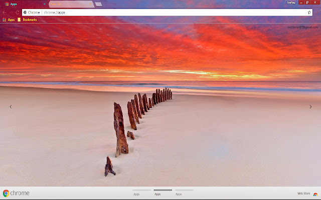 Nature Sand Scenic Sky Sunset chrome extension