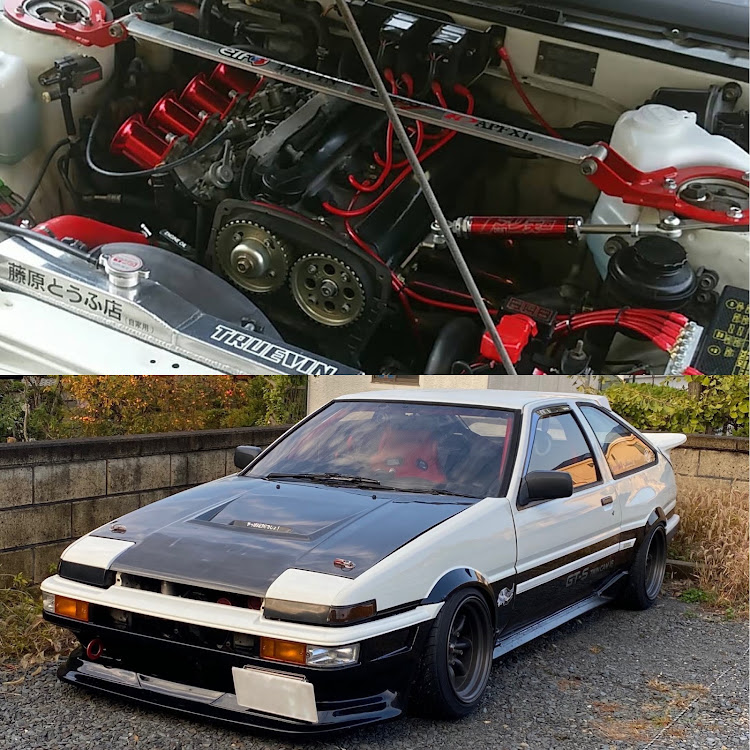 スプリンタートレノのAE86・トレノ・4ag・5バルブ・RSワタナベに関するカスタム事例の投稿画像1枚目