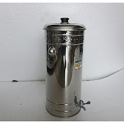 Bình Lọc Nước 20 Inox 304 Cao Cấp Có Vòi + Lọc Sứ