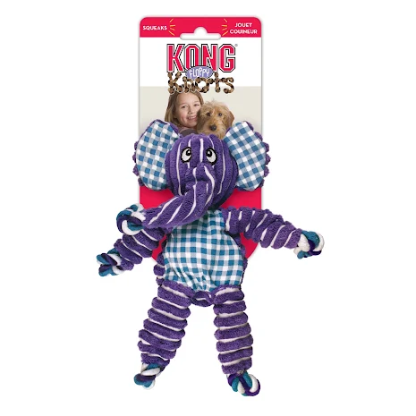 KONG Floppy Knots Elephant, medium/large, NKF11E, 3st