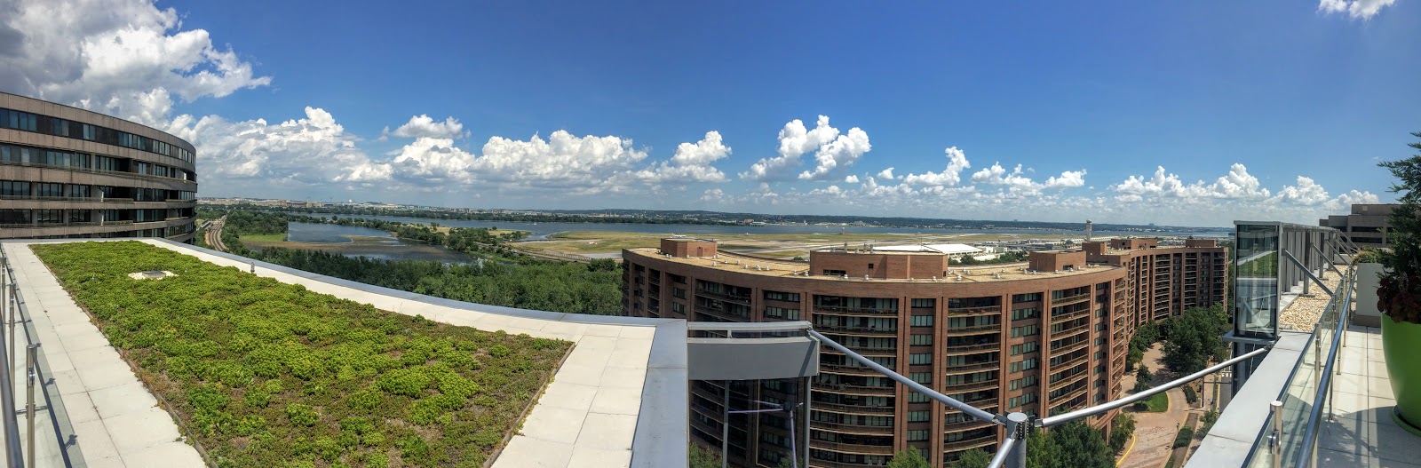 An awesome view from the rooftop of our company headquarters in Crystal City.