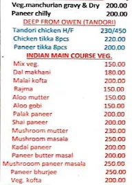 Prashar Restaurant menu 1