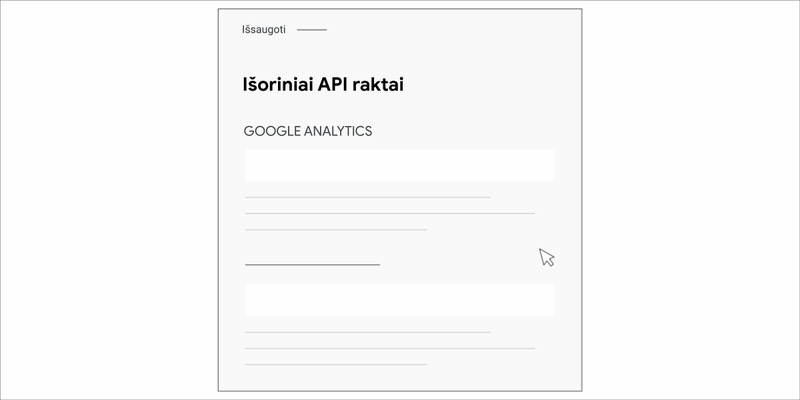 Animuotas GIF failas, kuriame rodoma, kaip pridėti „Google Analytics“ kodą prie „Squarespace“.