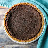 Thumbnail For Chocolate Chess Pie Ready To Be Sliced.