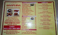 Annapurna Snacks Center menu 4