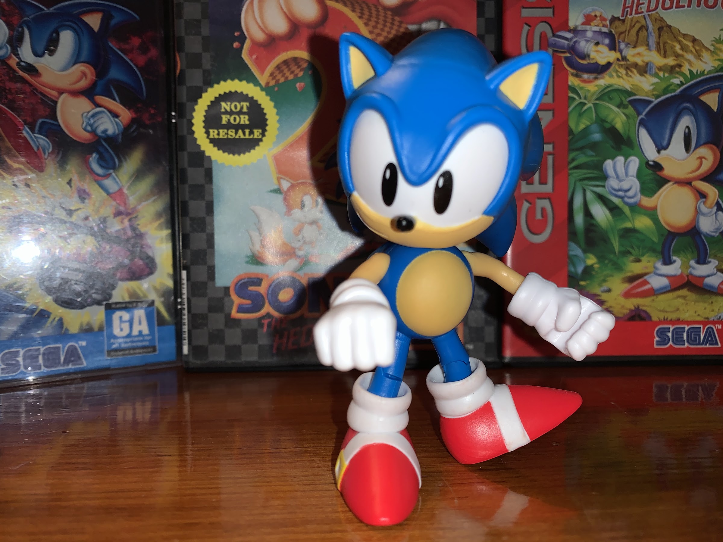 WAVE 2 Jakks Sonic The Hedgehog 4 Sonic Articulation Figure with Snowboard  Sega