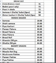 Dwarka Sweets And Bakers menu 1