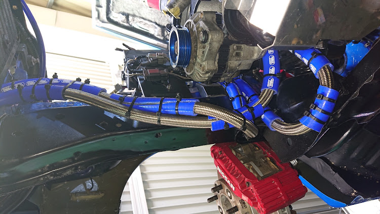 180SXの180SX ラジエーター オイルクーラー オイルパンガード 沖縄に関するカスタム事例の投稿画像3枚目
