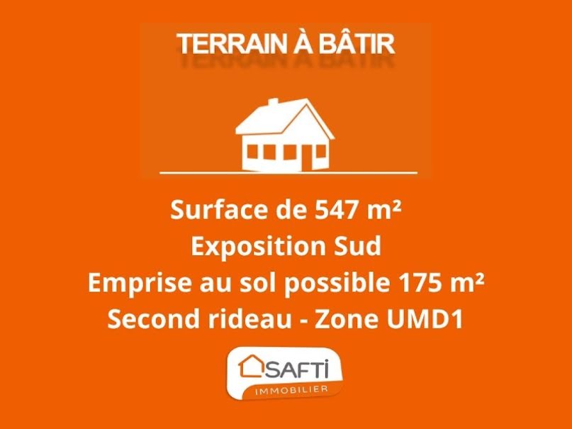 Vente terrain  547 m² à Saint-sebastien-sur-loire (44230), 178 000 €