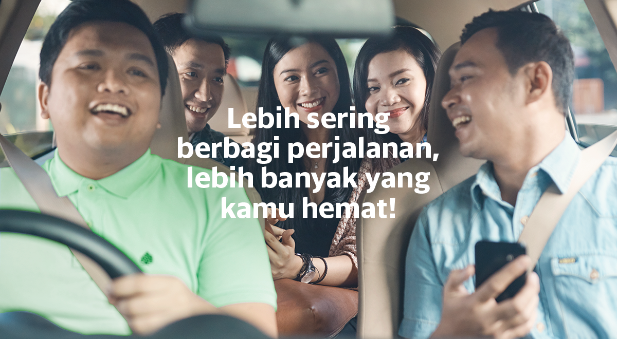 Lebih sering berbagi perjalanan, lebih banyak yang kamu hemat!