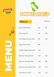 Bambiza Roll's menu 2