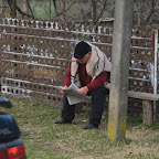 This fence is made of old rests originally designed to be used under the tanks to pass bogs