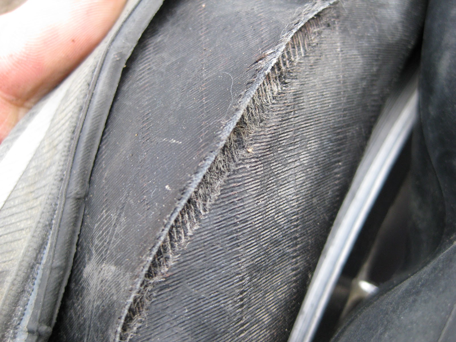 Inside of my rear tire. Not good.