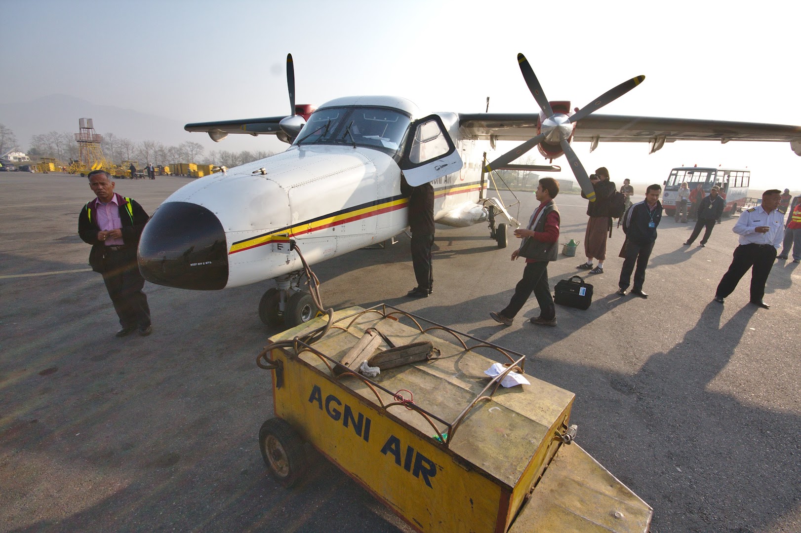 A plane to Lukla, one of these crashes in the mountains every year or something