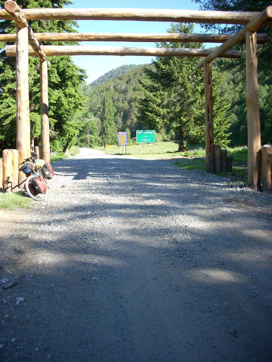 Entering Argentina. The road improved immediately, to a hard, reasonably smooth surface