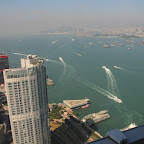 You feel like watching ants when looking down from IFC across Victoria Harbour