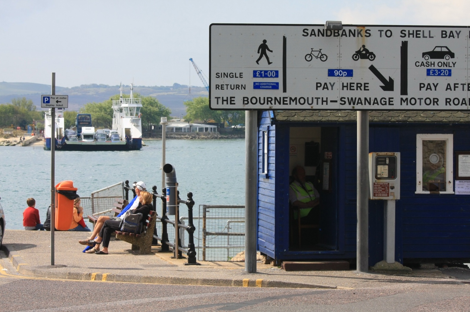 Chain-driven ferry to Swanage