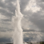 Strokkur erupts it's mighty pillar of water and steam at 200°C