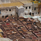 The famouse tanneries of Fes