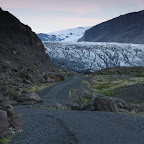 Approaching of the glaciers on foot