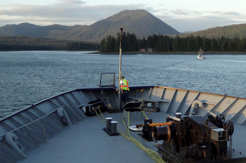 Looking out for rogue logs, Alaska Inland Passage