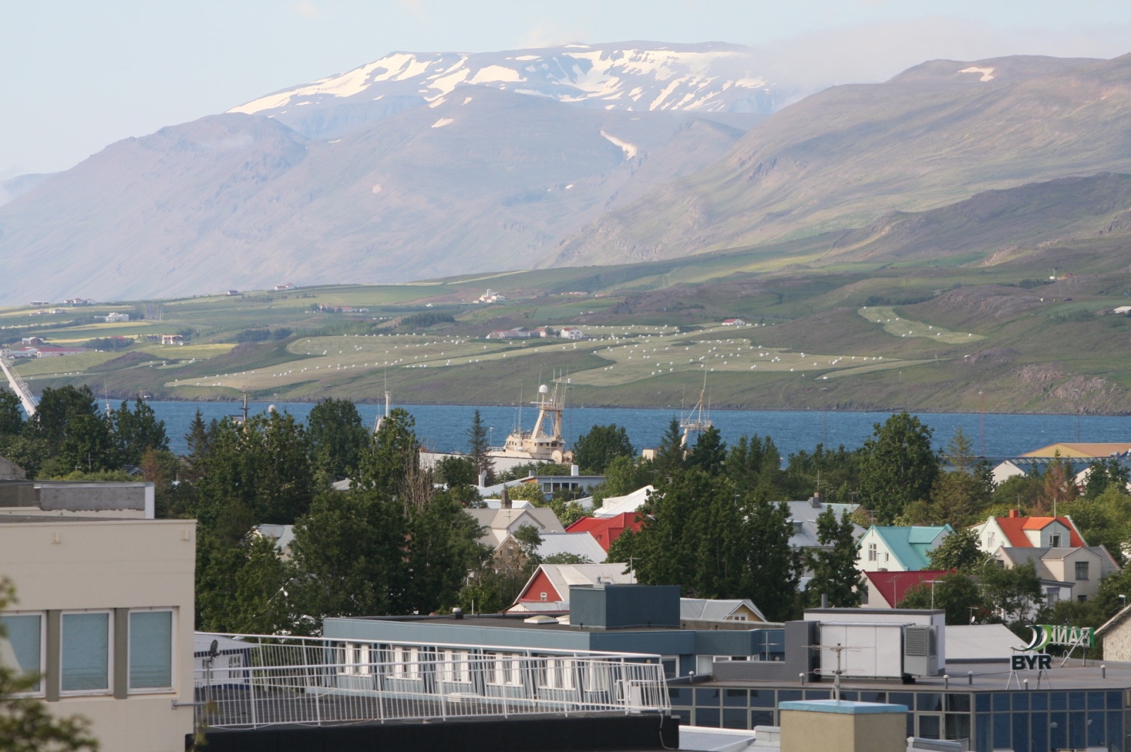 View from Akureyri across the fjord