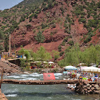 Ourika is full of places where you can eat Tajin by the river