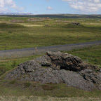 One of many psudocraters around lake Myvatn, created by steam explosions