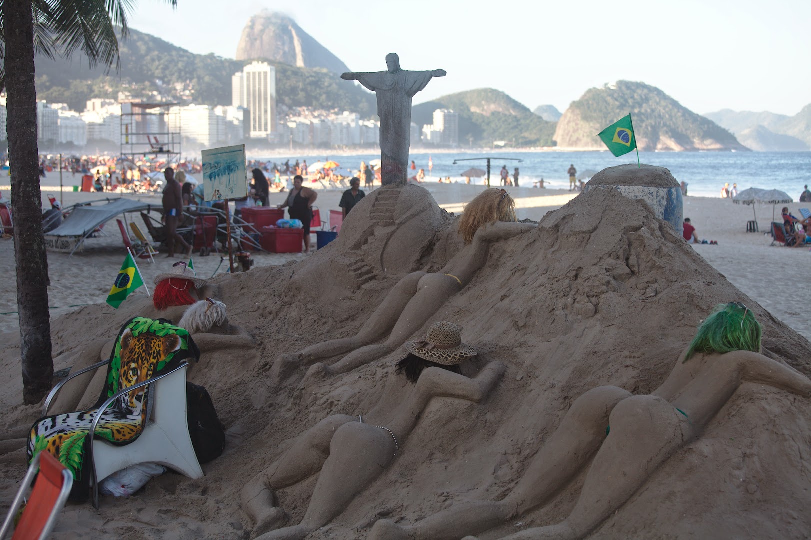 The best sand installation in Rio at the time :-)