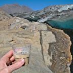 Baily's with 10000 year old ice - perfect end of a glacier trek!