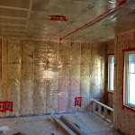 Second floor wall insulation