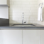 Modern vanity in mud room